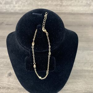 Stephan & Co Gold Tone Chain Bracelet Adjustable 9" + 1.5"